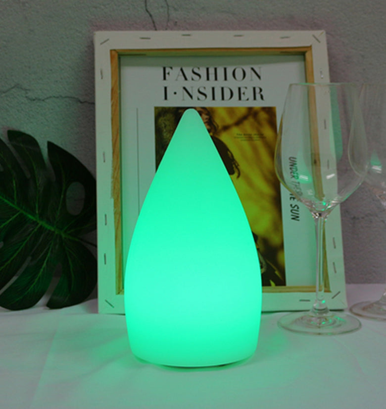 Rechargeable Colorful LED WiFi APP Control Night Light Smart Water Drop Shape Table Lamp Compatible with Alexa Google Home
