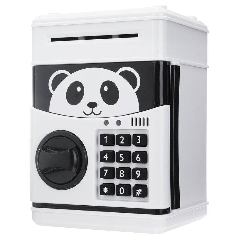 Coins Saving Box Bank Safe Box Automatic Deposit Banknote Christmas Gift Panda Electronic Piggy Bank ATM Password Money Box Cash