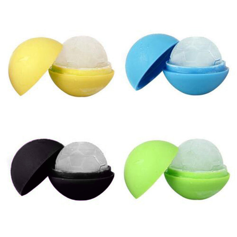 Creative Soccer Ice Cubes Tray Reusable Silicone Ice Mold Whisky Ice Ball  Kitchen Bar Tools