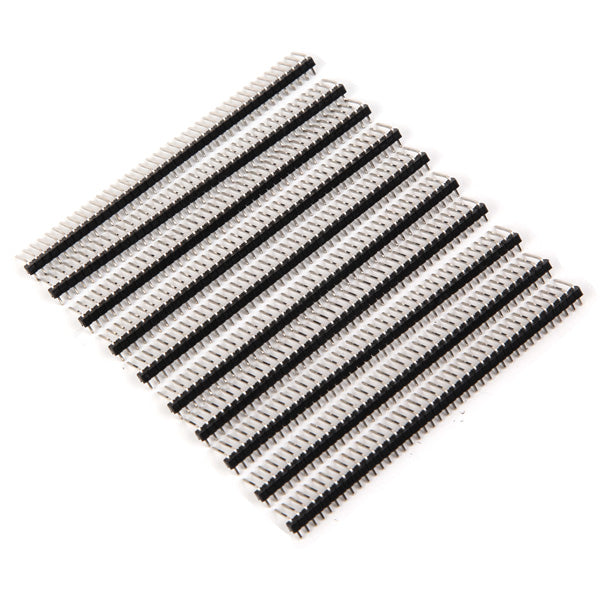 10pcs 40 Pin 2.54mm Single Row Pin Header Curved Needle For Arduino - products that work with official Arduino boards