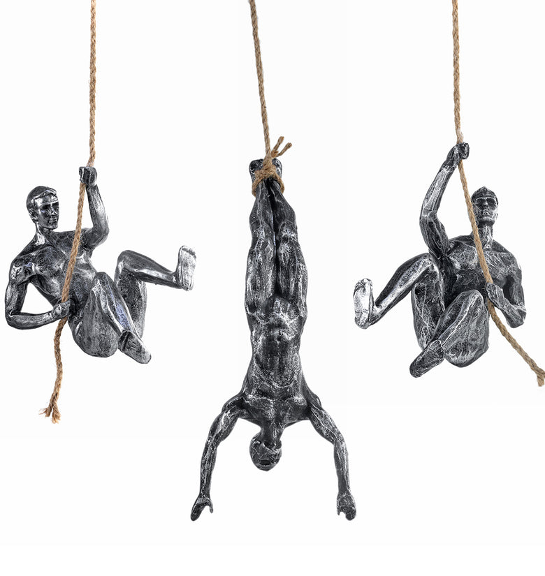 Resin Rock Climbing Figures Carving Sport Statues Hanging Statue Home Living Room Wall Decoration Pendants