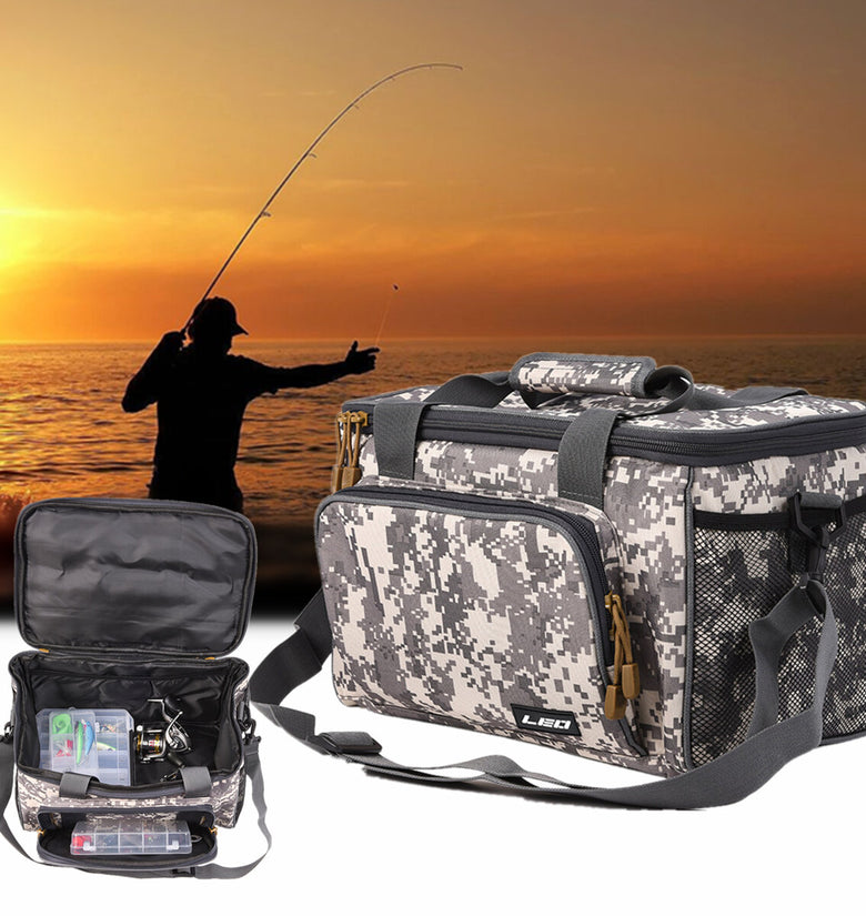 ZANLURE Canvas Fishing Bag Waterproof Fishing Lure Bait Bag Multifunct –