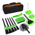 13-Piece Car Detailing Cleaning Kit  Car Detailing Brush Wash Engine for Wheel Clean Kit Adjustable Handle Cleaning Towel