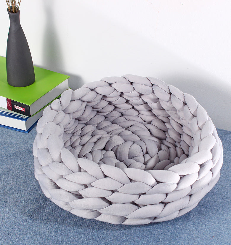 40CM Handmade Knitting Pet Cat Dog Pet Bed Nest House Cushion Mat Pad Washable