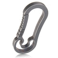 Titanium Carabiner Keychain Light with Hanging Buckle for Outdoors - Lightweight Outdoor