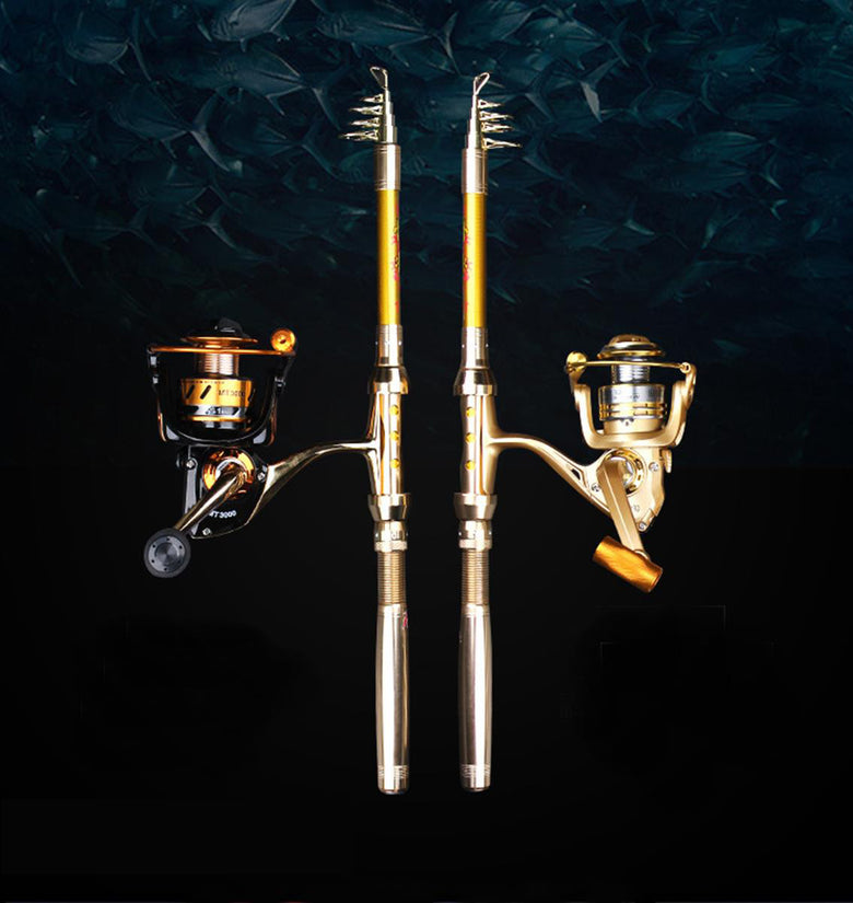 ZANLURE Hard Design Mini Sea Pole 1.8m/2.1m/2.4m/2.7m Portable Carbon Fiber Telescope Fishing Rod