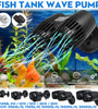 25W 20000L/H 800M 360  Adjustable Wave Pump Powerful Quiet Strong Suction Cup Silent Tank Fish Aquarium