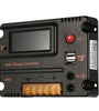 DC WPC 12V 24V 10A 20A Solar Charge Controller LCD Display Temperature Compensation Over-load Over-charge Protection