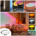 Crystal Sunset Projection Lamp Decoration Floor Bedroom Night Light Atmospheres