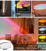 Crystal Sunset Projection Lamp Decoration Floor Bedroom Night Light Atmospheres