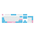 MechZone 115 Keys Natural Milk PBT Keycap Set Cherry Profile Sublimation Keycaps for Mechanical Keyboards