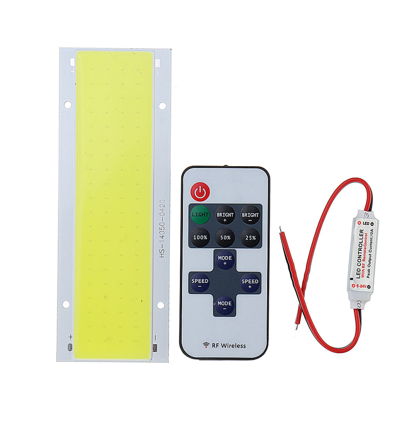 DC12V White/Warm White COB LED Chip DIY with Remote Controller for Car