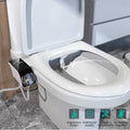 Toilet Bidet Attachment Ultra-Slim Toilet Seat Double Nozzle Spiral Adjustable Water Pressure Non-Electric Ass Sprayer With Hose