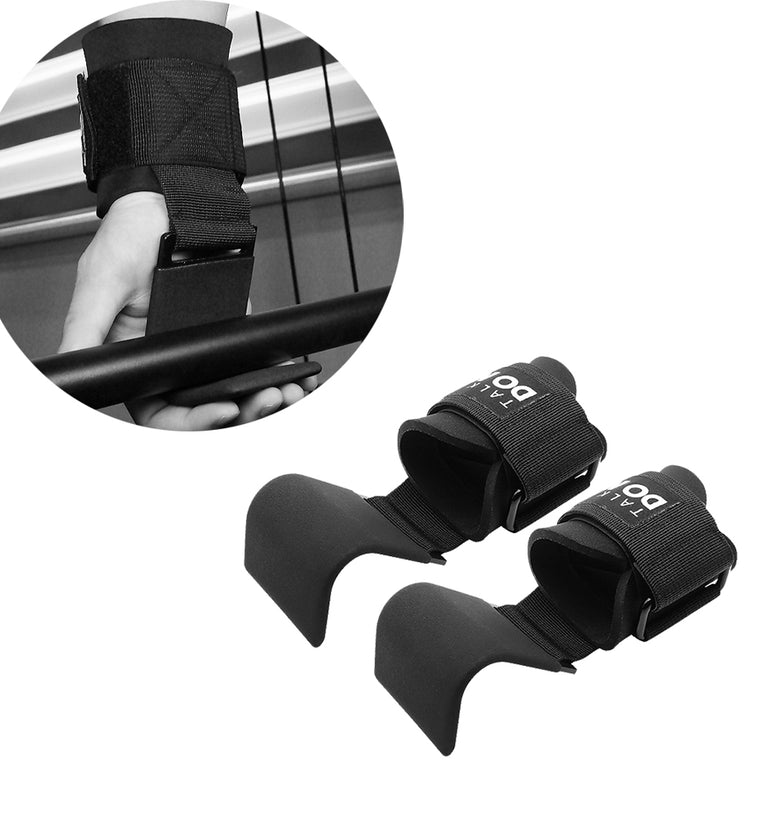 AOLIKES 2PCS Steel Plate Adjustable Breathable Fitness Grip Hook Wrist Support Sports Pull-up Hook Wrist Belt