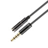 1.5M 4-Poles 3.5mm Male to Female Audio Cable Headphone Earphone Extension Cable