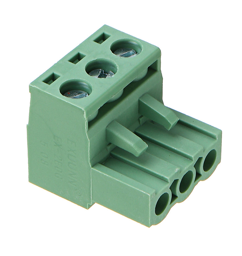 2 EDG 5.08mm Pitch 3Pin Plug-in Screw PCB Terminal Block Connector at a Right Angle