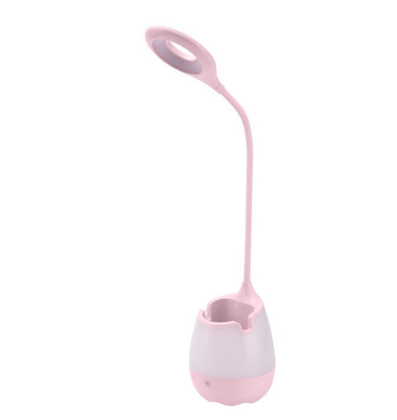 Multifunctional USB Rechargeable Touch Dimmable LED Table Lamp Pen Holder Colorful Night Light