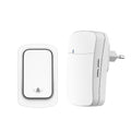 1 to 1 Home Wireless Doorbell IP68 Waterproof 38 Kinds Ringtones 4-level Volume Adjustable EU Plug Self-powered Button Music Doorbell