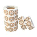 500pcs Snowflake Paper Stickers Label Christmas Gift Decoration Gift Box Seal Envelope Label Package Seal Paper Stickers