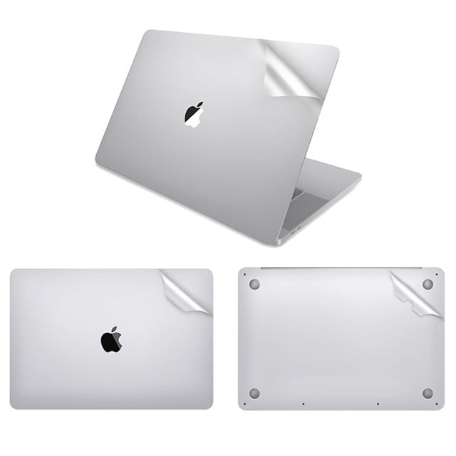 Lention 2 in 1 Pure Color 4H Anti-Scratch Ultra-Thin Top + Bottom Full Body Soft TPE Sticker Protector for Macbook Pro 13 inch