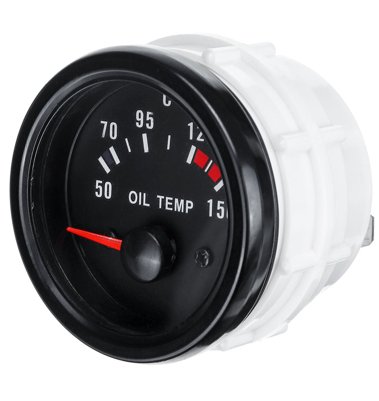 2'' 52mm Oil Temperature Gauge Kits with Digital LED Display and Clear Len Sensor