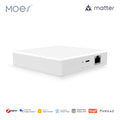 Moes Matter Smart Zigbe Home Bridge Matter Wired Gateway Hub Support Voice Control Via Alexa Google Siri Homekit Smartthings