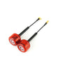 A Pair Rush Cherry RHCP MMCX Right Angle 1.2dBi 5.8Ghz FPV Racing Antenna for RC Drone